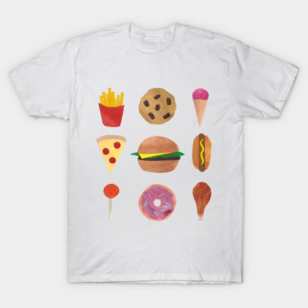 Junk Food T-Shirt by BenMorganIllustration